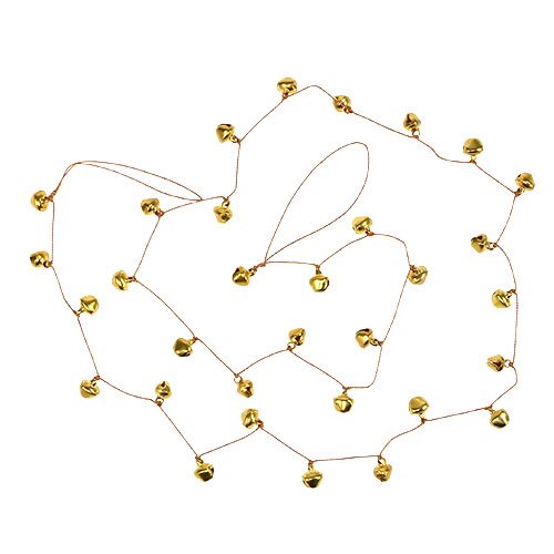 Floristik24 Varpo grandinėlė auksinė Ø1cm L130cm