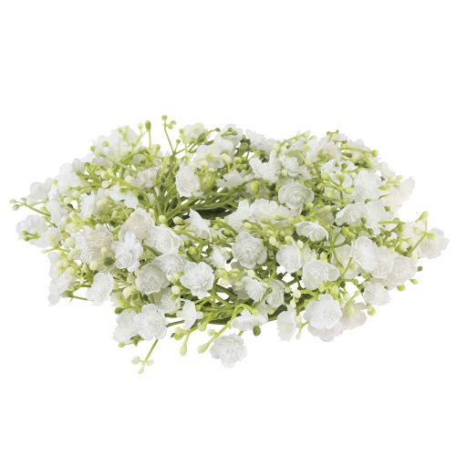 daiktų Gypsophila vainikas Mažas dirbtinių gėlių vainikas Ø18cm