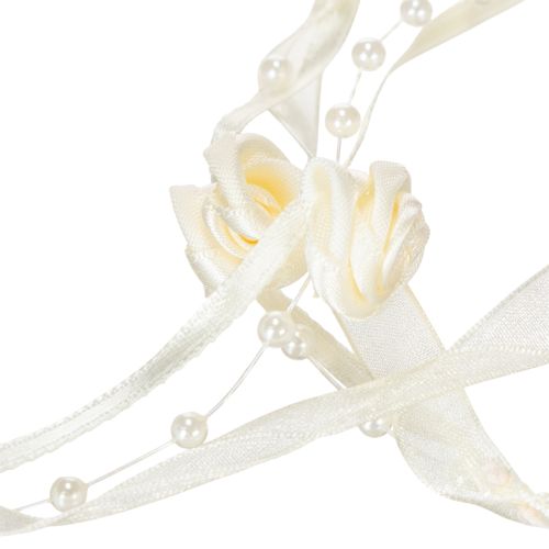 daiktų Juostelė Valentino kreminė 15mm 5m