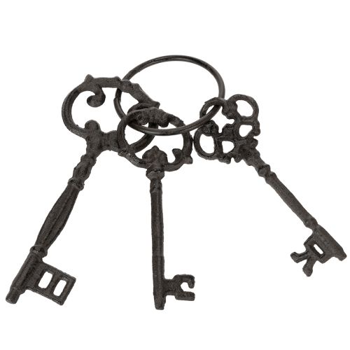 daiktų Dekoratyvinis raktų pakabukas, senovinio raktų dizaino, kaip nostalgiškas namų aksesuaras, 27 cm