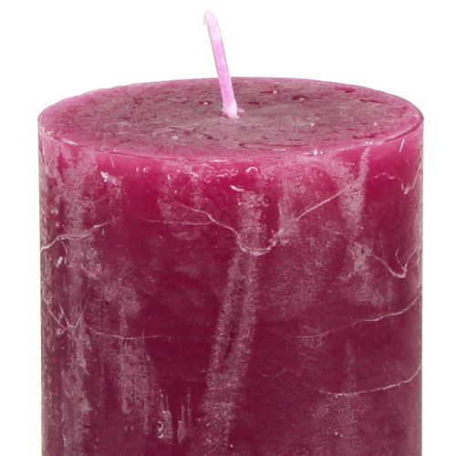 daiktų Siauros kolonos žvakės Pink Berry 3 spalvos 50x100mm 12 vnt