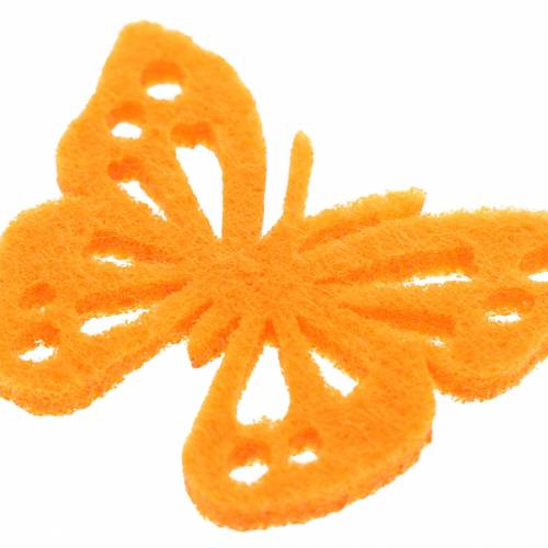 daiktų Veltinio drugelių stalo puošmena Įvairių spalvų 3,5 × 4,5 cm 54 vnt.