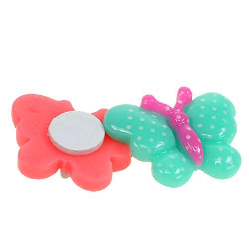 Floristik24 Drugeliai Mini 2cm spalvingi 24 vnt