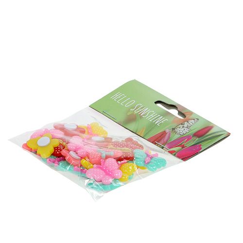Floristik24 Drugeliai Mini 2cm spalvingi 24 vnt