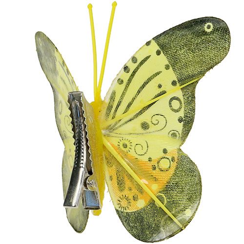 Floristik24 Drugeliai su segtuku 5cm - 7cm asorti 10vnt