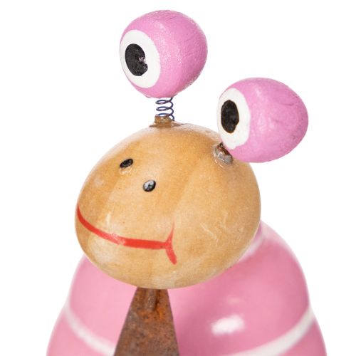 daiktų Sraigės figūrėlė su linksmu dizainu, žavinga pavasario dekoracija, 9 cm, 4 dalys