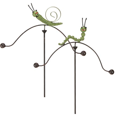 daiktų Sraigė Caterpillar Wind Chime Sodo kuolas metalinis H67cm 2vnt