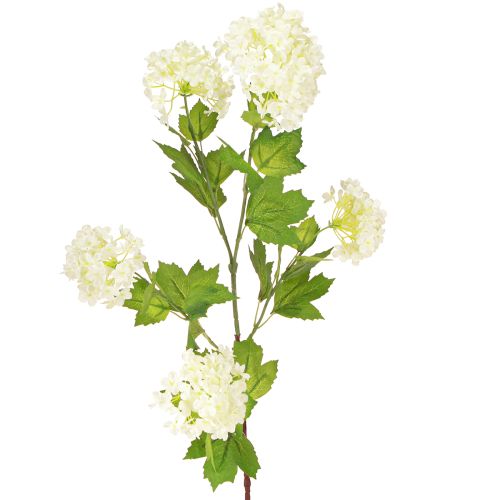 Floristik24 Sniego gniūžtės dirbtinė viburnum šakelė baltos gėlės L90cm