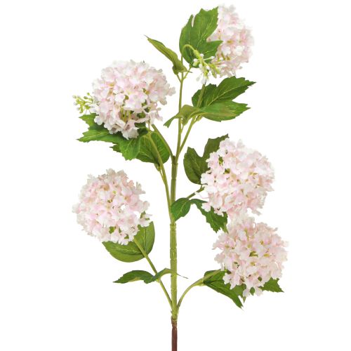 Sniego gniūžtės augalas Dirbtinės gėlės Rožinė Balta L78cm 2vnt