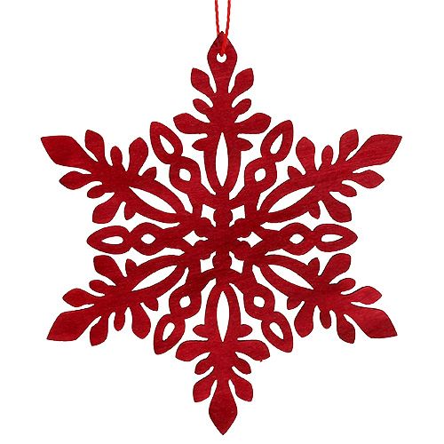 Floristik24 Snaigės mediena Ø8cm - Ø12cm gamta/raudona 12p