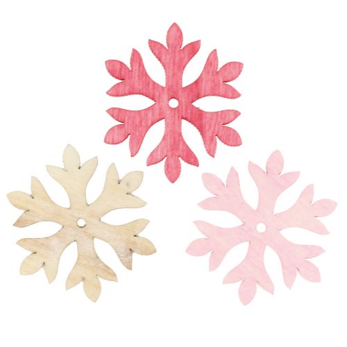 Floristik24 Snaigės barstymui rožinės, rožinės, natūralios Ø4cm 72 vnt