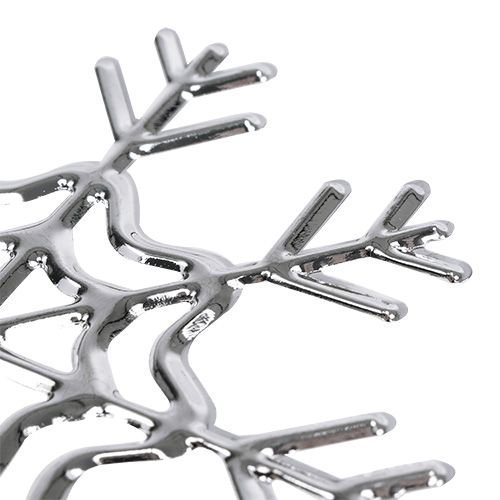 Floristik24 Snaigė sidabrinė 10cm 3vnt