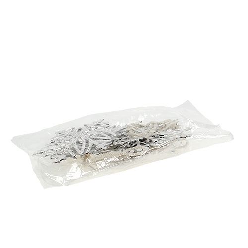 Floristik24 Metalinė snaigė balta 10,5-11cm 4vnt
