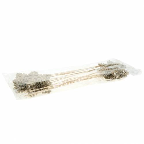 daiktų Dekoratyvinis kištukas snaigių blizgučiai Ø8/10cm 18 vnt