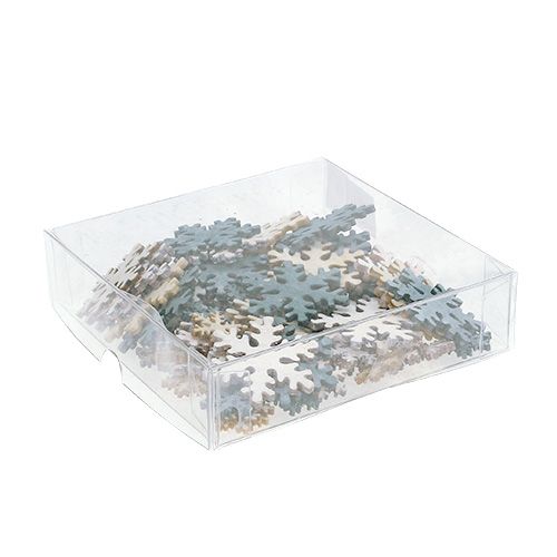 Floristik24 Snaigės Ø2-4cm pilkos, baltos 84vnt