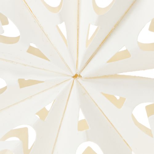 daiktų Kalėdinės snaigių dekoracijos iš popieriaus, baltos, 15 cm, 4 vnt.