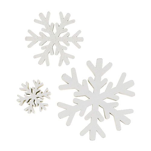 Floristik24 Snaigės balta mišrainė 3cm - 7cm 48 vnt