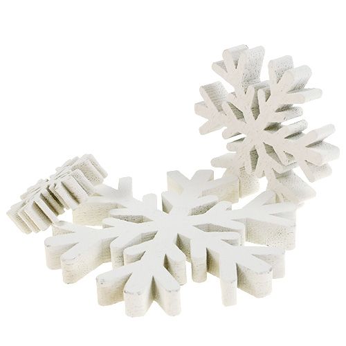 Floristik24 Snaigės balta mišrainė 3cm - 7cm 48 vnt