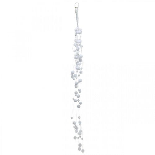 daiktų Sniego gniūžtės girlianda Žieminė girlianda Snaigės Baltos 72cm