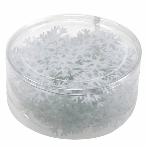 Floristik24 Išmėtytos snaigės baltos Ø17mm 240p