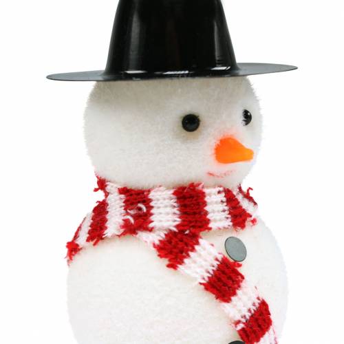 daiktų Eglutės puošmena sniego senelis su kepure pakabinimui H8cm 12vnt