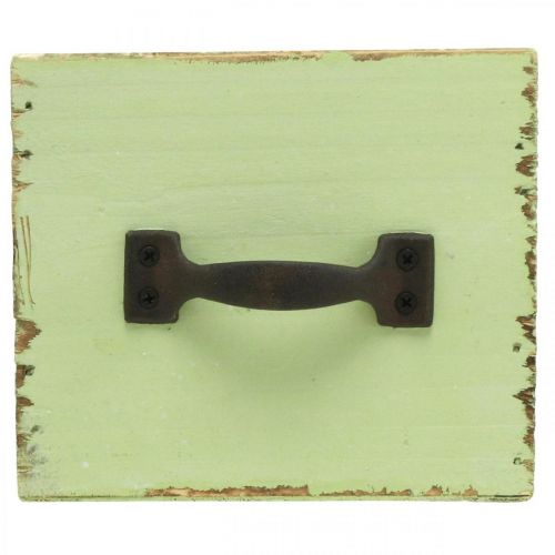 daiktų Sodinimo stalčius šviesiai žalias shabby chic 12,5×12,5×10 cm