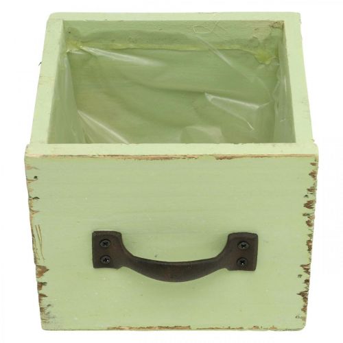 daiktų Sodinimo stalčius šviesiai žalias shabby chic 12,5×12,5×10 cm