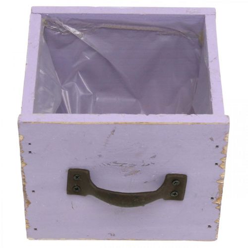 daiktų Stalčius Shabby Chic Deco Wood Purple Spring Deco 12,5 × 12,5 × 10 cm