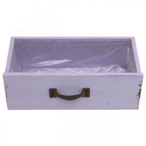 daiktų Sodinamosios dekoratyvinis stalčius Shabby Chic Wood Purple 25×13×8cm