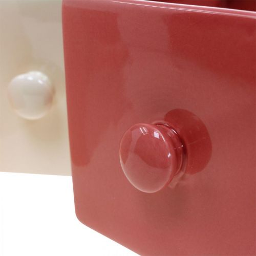 Floristik24 Augalų stalčius, dekoratyvinis stalčius, keraminis indas, vazonas (6 vnt.)