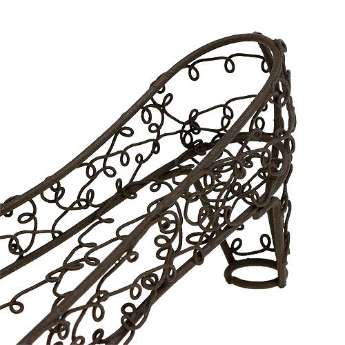 Floristik24 Vielinis batas 19cm x 7cm A7,5cm rudas