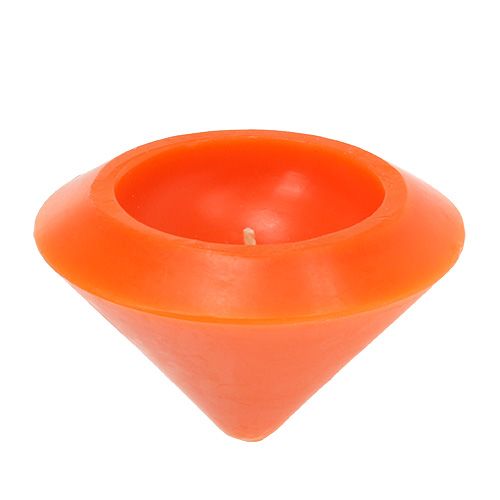 Floristik24 Oranžinė plaukiojanti žvakė Ø13cm