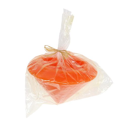Floristik24 Oranžinė plaukiojanti žvakė Ø13cm