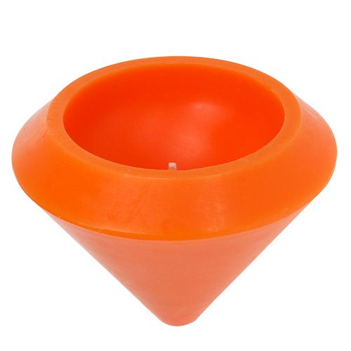 Floristik24 Oranžinė plaukiojanti žvakė Ø16cm