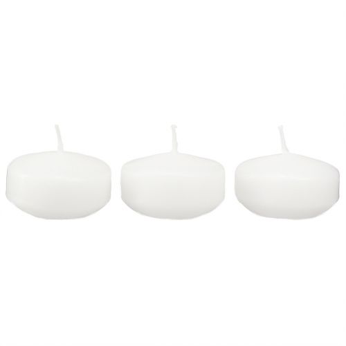 daiktų Plaukiojančios žvakės Baltos 4,5cm 28 vnt
