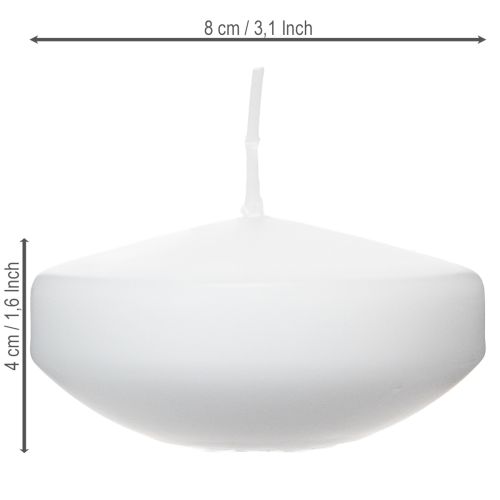 daiktų Plaukiojanti žvakė romantiškiems vakarams ar šventinei dekoracijai, taip pat tinka naudoti lauke. 8 cm, 8 val., 8 vnt.