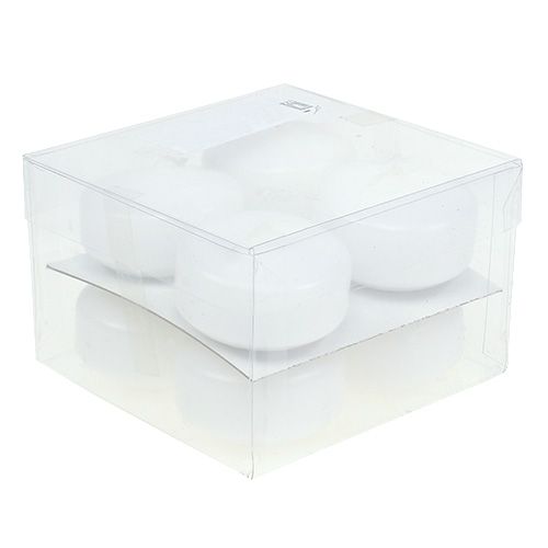 daiktų Plaukiojančios žvakės Baltos 4,5cm 8 vnt