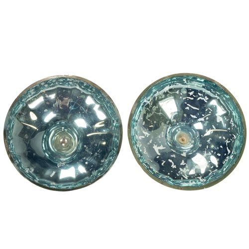 daiktų Stiklinis plūduriuojantis arbatinės žvakutės laikiklis elegantiškam akcentui bet kuriame kambaryje, 10 cm, 2 vnt.