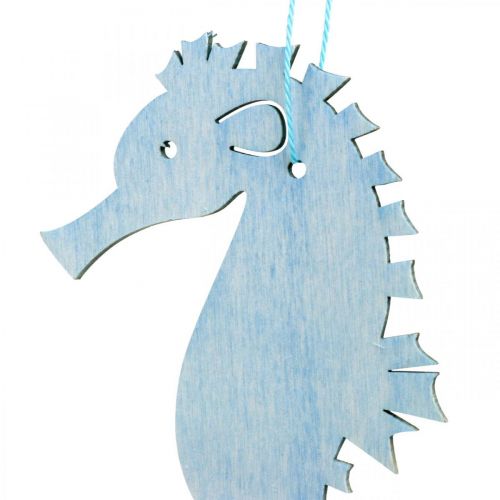 daiktų Jūrų arkliukas pakabinti mėlyna, balta kabykla jūrinė dekoracija 8vnt