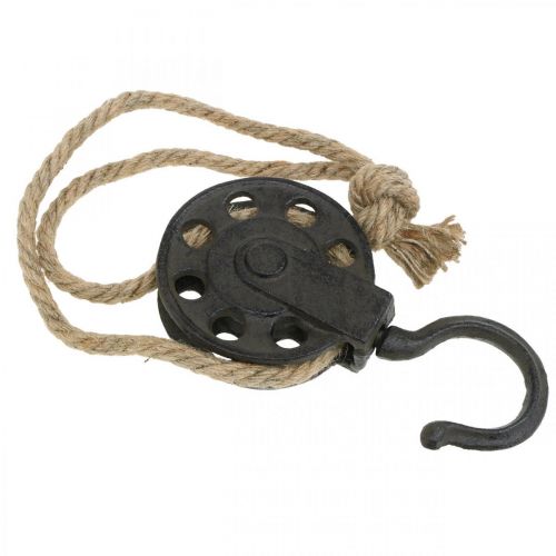 Floristik24 Deco skriemulys, pramoninio dizaino gervė, pakabinamas krepšys L55cm