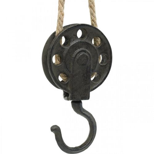 Floristik24 Deco skriemulys, pramoninio dizaino gervė, pakabinamas krepšys L55cm