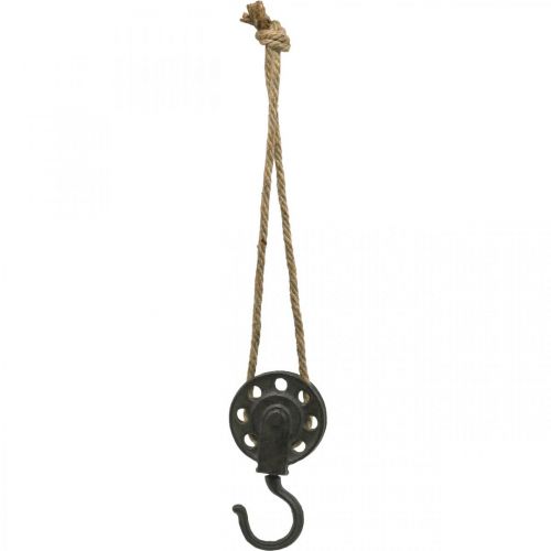 Floristik24 Deco skriemulys, pramoninio dizaino gervė, pakabinamas krepšys L55cm