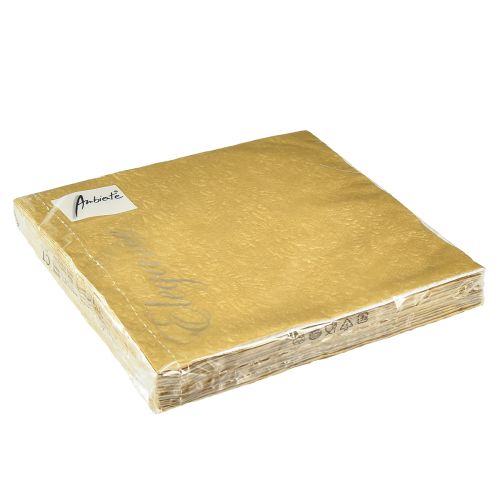 daiktų Servetėlės auksinės su reljefiniais ornamentais 33x33cm 15 vnt