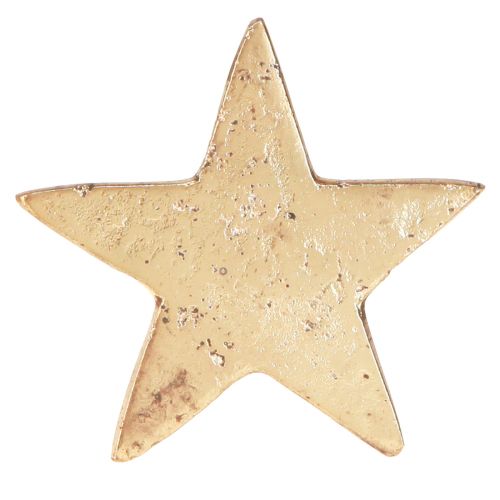 Floristik24 Servetėlių žiedai star gold antique look metal 6.5cm Ø4cm 4 vnt