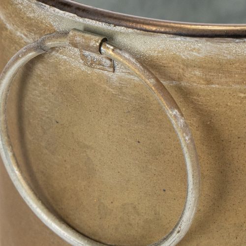 daiktų Metalinių augalų vazonų ir vonelių rinkinys, vintažinio retro stiliaus, ilgis 22,5 cm / 27 cm / 31 cm