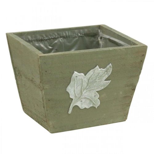 daiktų Augalų dėžutė medinė skurdi prašmatni medinė dėžutė pilka 11×14,5×14 cm