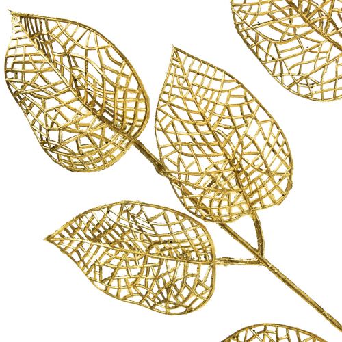 daiktų Skeleto lapai Dirbtiniai gluosnio lapai Gold Branch Deco 63cm