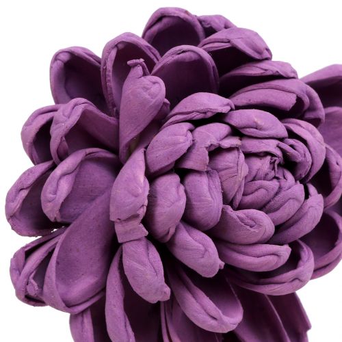 daiktų Gėlės ant vielos tamsiai violetinės spalvos 8cm 12vnt