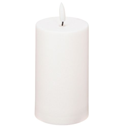 Floristik24 Saulės LED žvakė saulės žvakė balta šilta balta Ø7cm H15cm