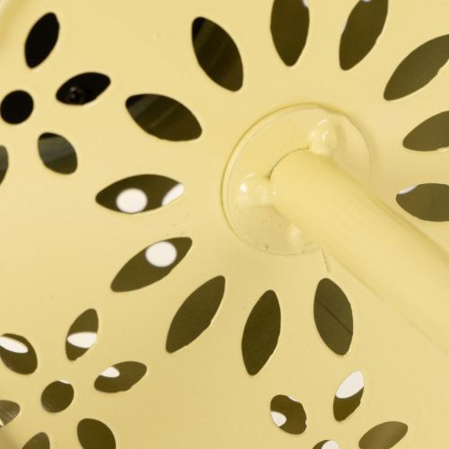 daiktų Saulės energija varomas stalinis šviestuvas su subtiliu gėlių raštu balkonui arba terasai, 28 cm